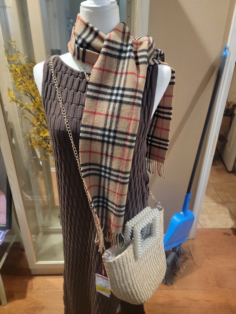 Burberry Lambswool Scarf - New With Plastic Hang Tag Attached